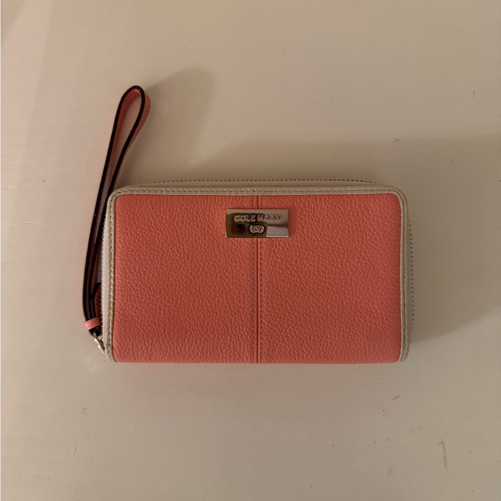 Cole Haan Pink and Cream Wallet